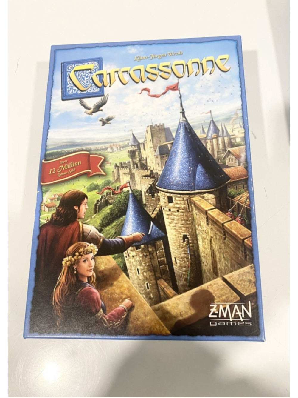 Carcassonne Board Game Z-Man COMPLETE River & Abbot Mini Expansions ZM7810